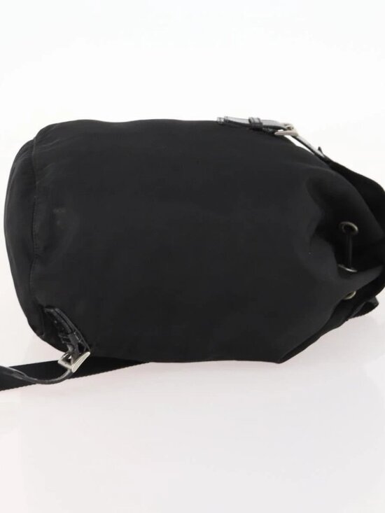 PRADA Backpack Nylon Black Silver Auth bs33265 main image 11